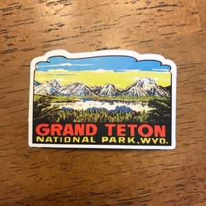 2:$8 Grand Teton National Park Laptop Sticker